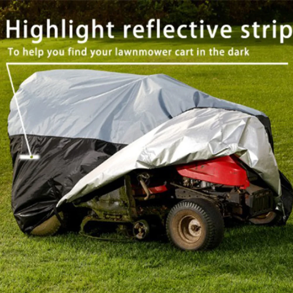 600D Oxford Fabric for Lawn Mower Cover Foldable Storage Bag Double Windproof Protection Aging Resistant Material For Riding