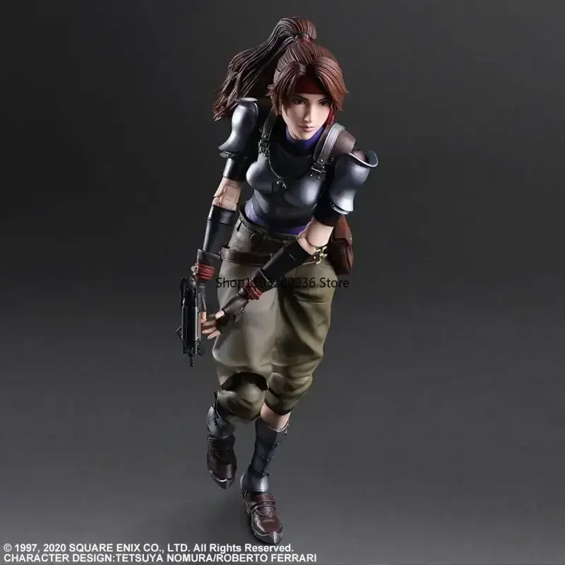 Original SQUARE ENIX PLAY ARTS Final Fantasy VII Remake Jessie Rasberry PVC Action Figure Model Hobbies Collectibles Ornament