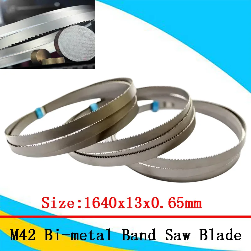 

3PCS 1640mm m42 bimetal band saw blade 1640x13x0.65mm 10/14TPI for cutting metal wood