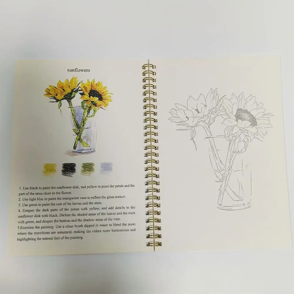 

Beginner-Friendly Watercolor Workbook DIY Art Learning Guide Watercolor Paint Set Watercolor Paint Book for Adults Teens