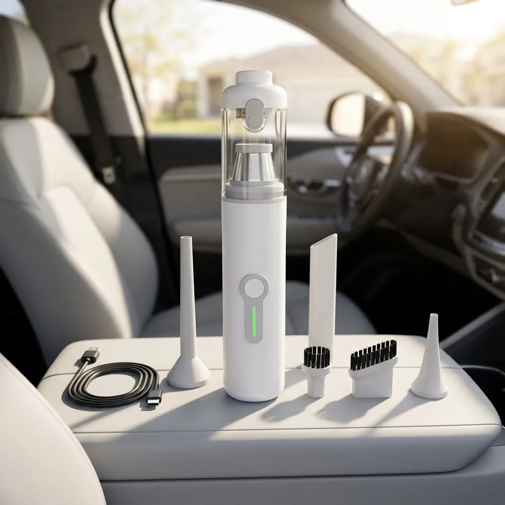 2 In 1 For Handheld Car Vacuum And Tire Inflator For Effective Dust Cleaning And Pressure Adjustment In Cars And Trucks