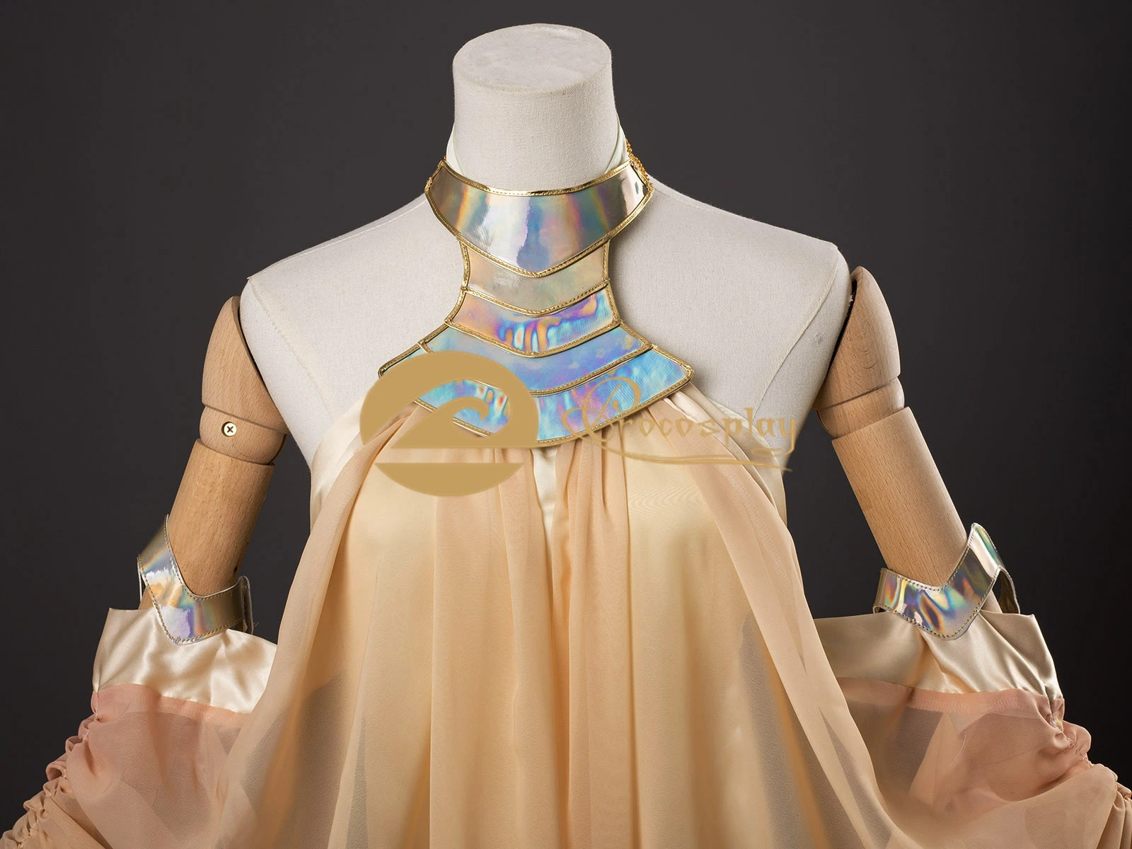 Padme Cosplay Amidala Costume Outfit Women Dress for Halloween Party view 3