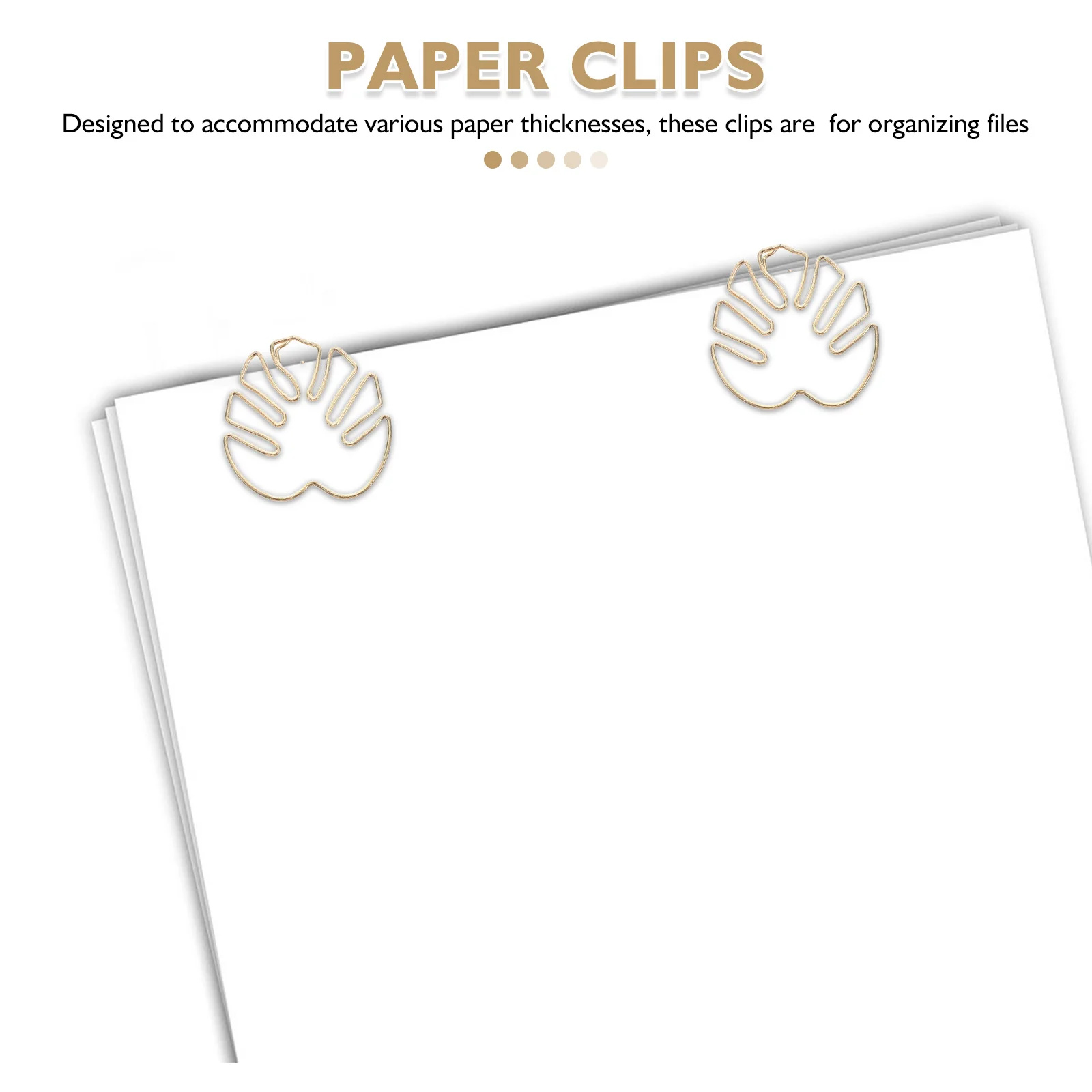 50Pcs Vintage Journal Book Clips - Gold Monstera Leaf Metal Paper Clips - Mini Planner Page Markers for Stationery Craft Note