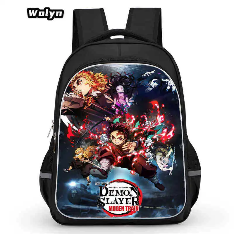 2024 Demon Slayer Kimetsu No Yaiba Nezuko Schoolbag Backpack Student Backpack Drop Shipping School Bag Mochila