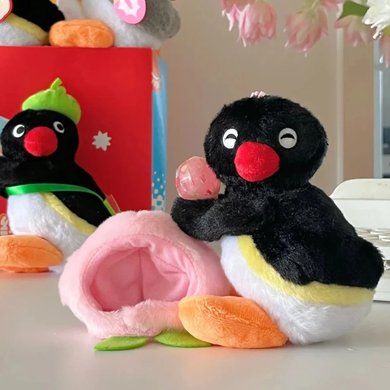 الذكية Pingu محبوب المخملية الفاكهة بارك سلسلة من صندوق أعمى لطيف أفخم الدمى محبوب مصاصة أكياس دمى معلقة الحلي الهدايا