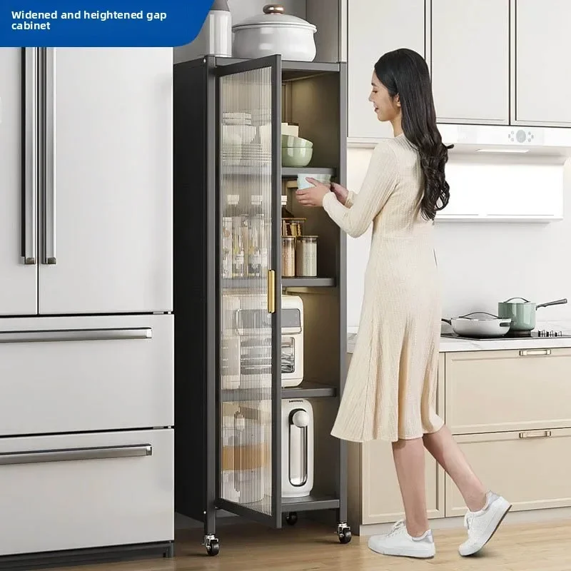 Durable Kitchen Shelves, Storage Cabinets, Crevice Cabinets, Floor-to-ceiling Pots With Doors, Narrow Gaps In Refrigerators