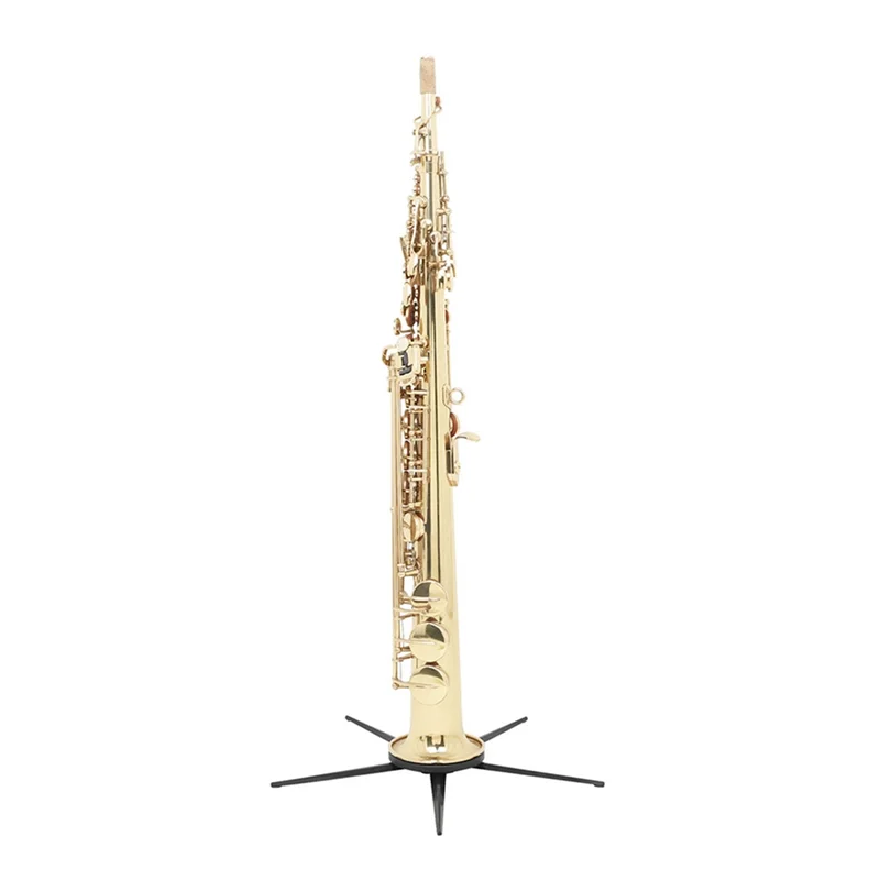 Soprano Saxophone Stand with Five Legs Portable Foldable Saxophone Bracket Woodwind Instrument Sax Accessories-ABJQ