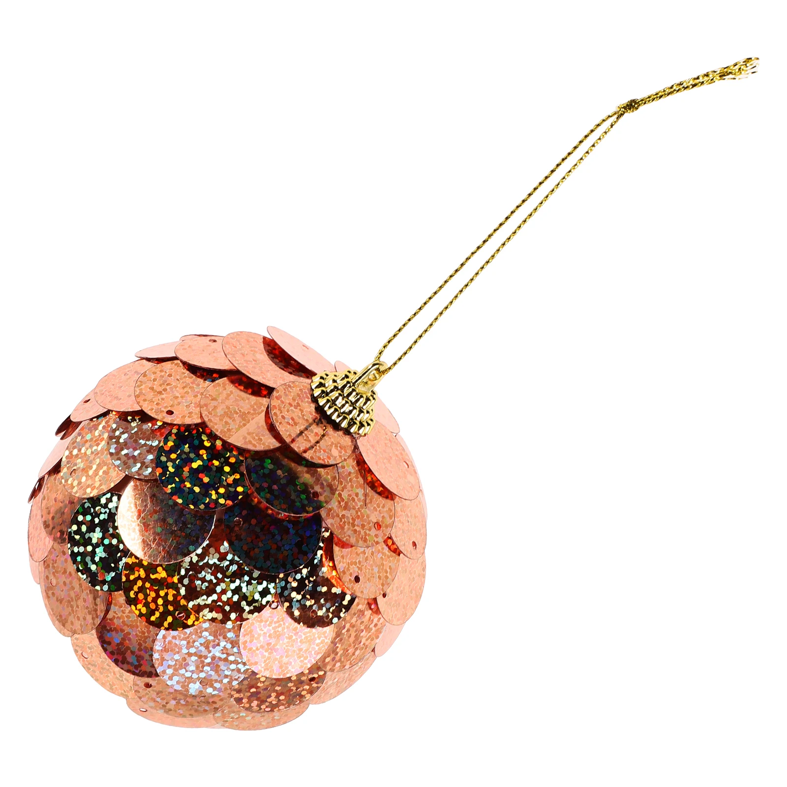 

Colorful Sequin Hanging Ball Fall Ornaments for Tree ﻿ Glitter 8cm Christmas Baubles Plastic Mini Bulbs Glittered