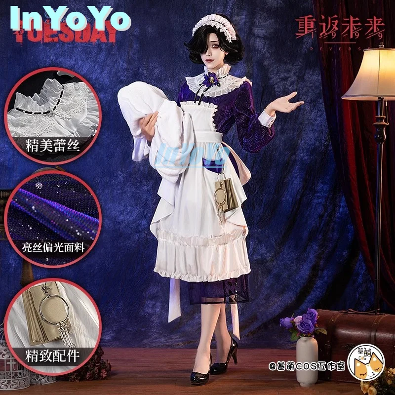 InYoYo Tuesday Christine Cosplay Reverse:1999 Costume Game Suit Anime Party Maid Dress Uniform Hallowen Outfit Women Play Role C