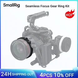 SmallRig Seamless Follow Focus Ring Set of 4, with AB Stop and Non-Slip Rubber, Standard M0.8 Focus Gear Ring, for 3010B, 3850