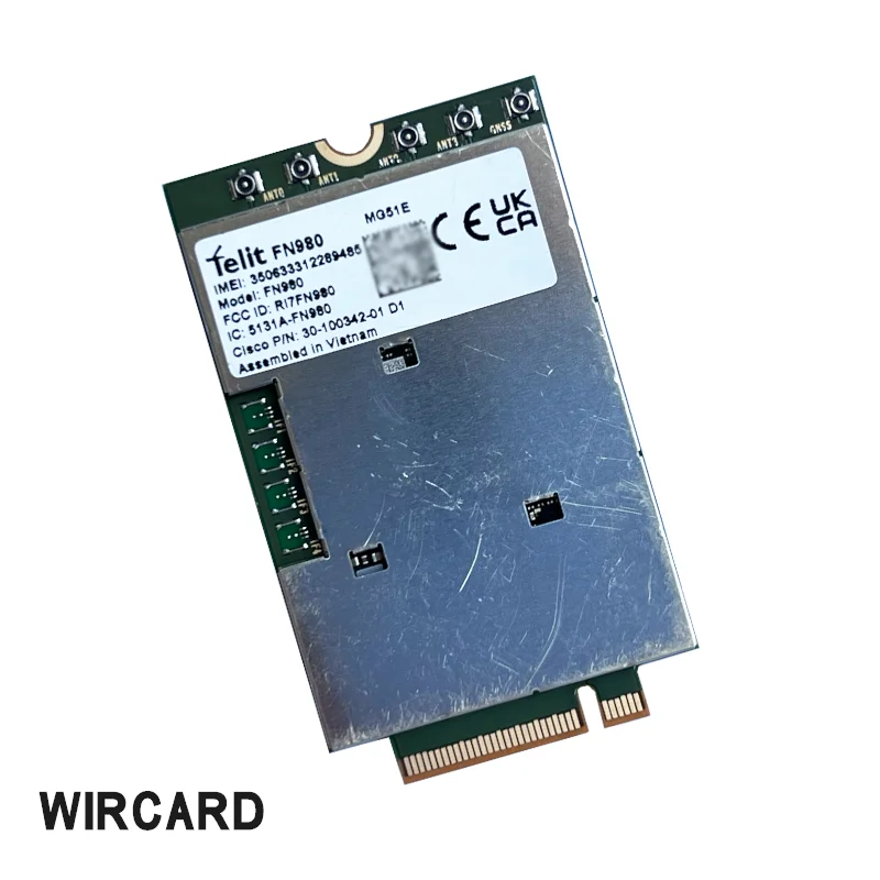 FN980 M.2 5G Module Sub-6GHz SA NSA Dual Mode Snapdragon X55 GNSS Industrial IoT Gateway CPE Router Data Card