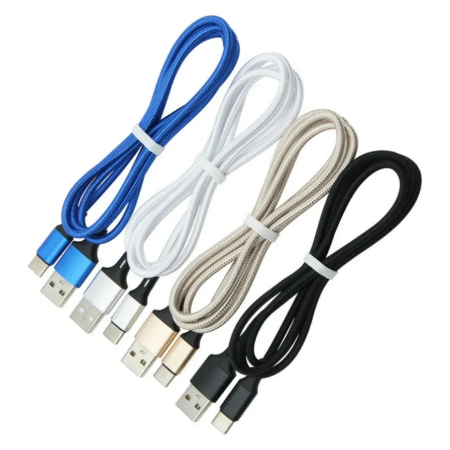 100pcs USB Cable For iPhone Type C Fast Charging USBC Wire for Samsung S9 S8 Xiaomi Android Phone Micro Data Sync Cord 1M 2M 3M