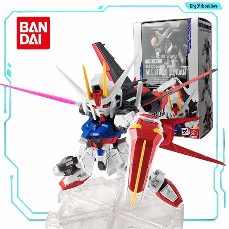 Bandai-figura de acción de GUNDAM ASTRAY RED DRAGON, Kit de modelos originales de estilo NX EDGE, juguete de ensamblaje de Anime, adornos para regalos para niños