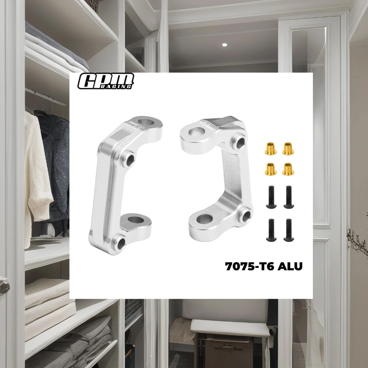 

GPM 7075-T6 Алюминиевые передние C-ступицы для радиоуправляемого истребителя Tamiya 1/10 DT-04 NXGEN-58741 Обновление деталей гоночного автомобиля