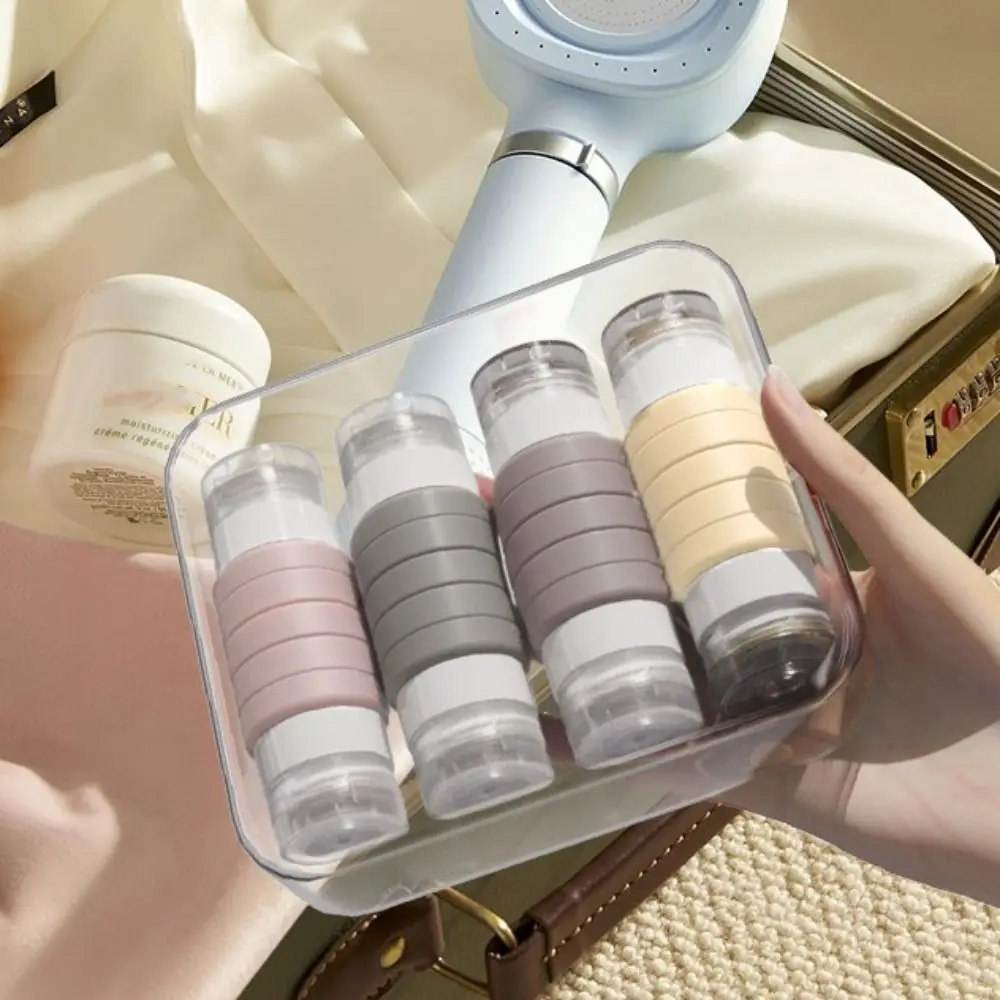 

Portable 100ml Travel Refillable Botttle Silicone Foldable Sub-package Bottle Empty Bottle Container Gel Lotion Bottle Shampoo