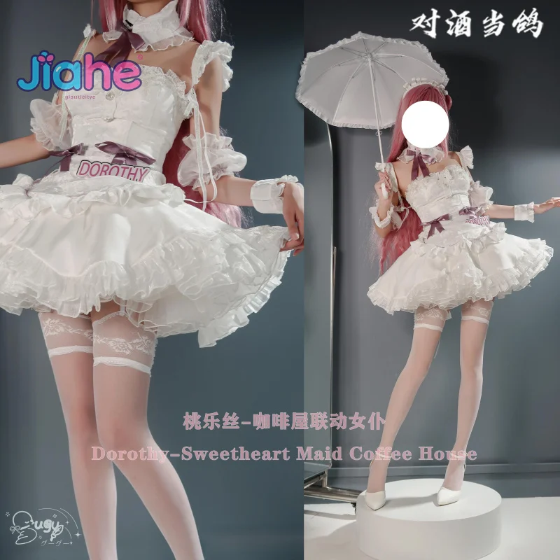 

Doro NIKKE：The Goddess of Victory Dorothy Cosplay Costume Halloween Carnival Sweet Lolita Dress Wig Props Women Maid Net Uniform