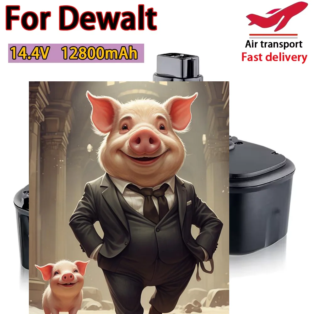 

12800mAh For Dewalt 14.4V Ni-MH Replacement Battery 14.4V XRP DC9091 DC9094 DW9091 DE9091 DE9092 14.4 Volt Cordless Power Tools