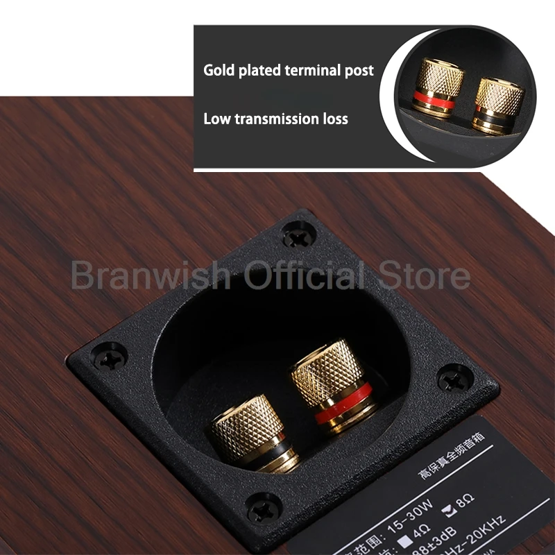 3 Inch 20W*2 Full Range Speaker 4/8Ohm Birch Wood Speaker Fever Passive Bookshelf Speaker A Pair of Sound Box 80Hz-20KHz