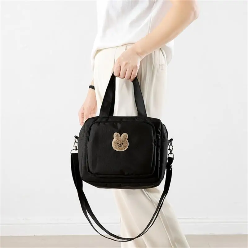 

U13F Stylish Mom Bag with Large Interior & Hand Pockets Practical Diaper Bag Multifunctional Mom Bag for Busy Moms Travel