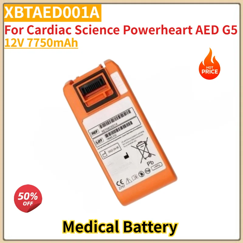 XBTAED001A High Quality Medical Battery 12V 7750mAh for Cardiac Science Powerheart AED G5 Brand New Replacement Battery