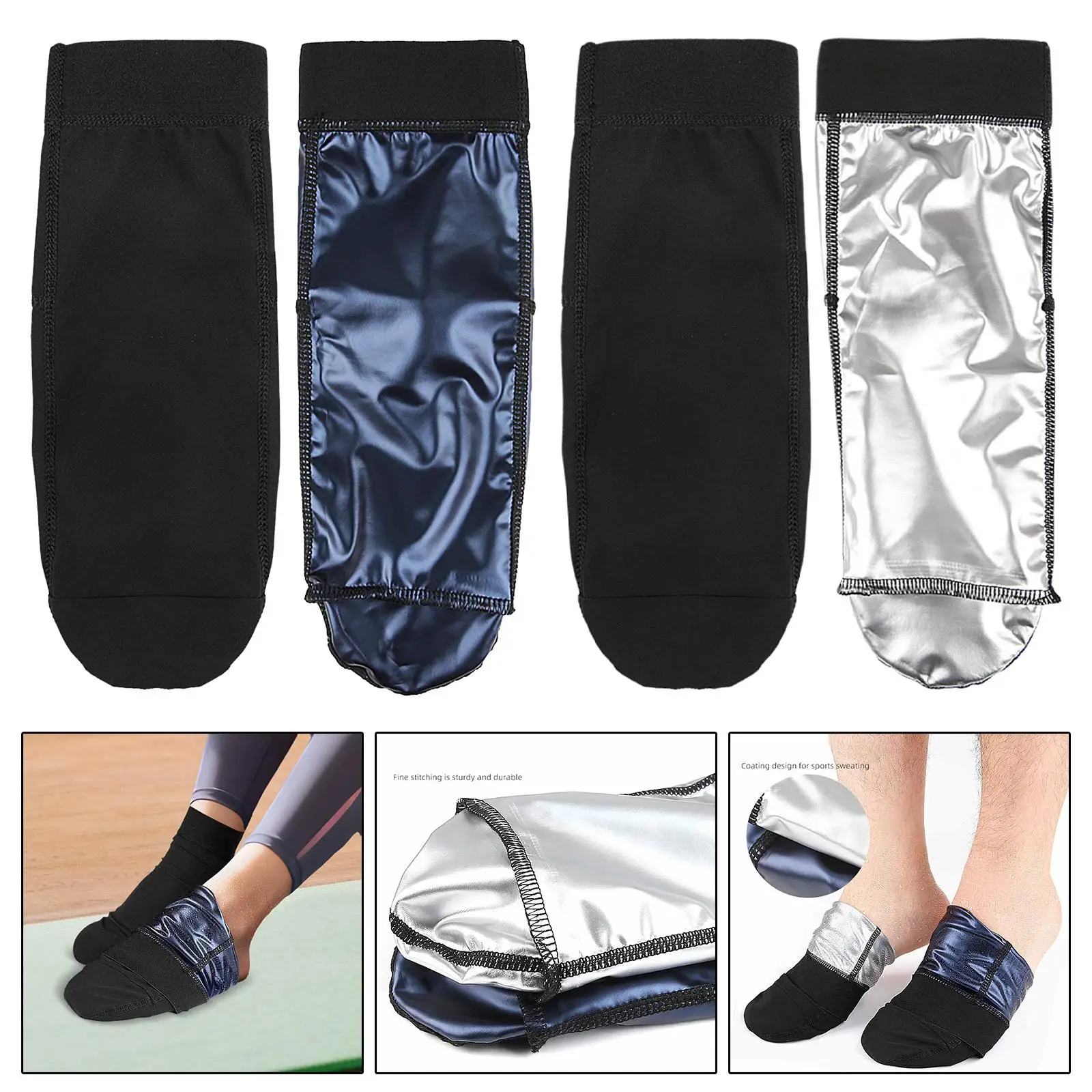 

Мягкие носки для сауны, способствующие пот, с рукавами для ног, дышащие моющиеся носки до щиколотки для женщин и мужчин, спортивный дом