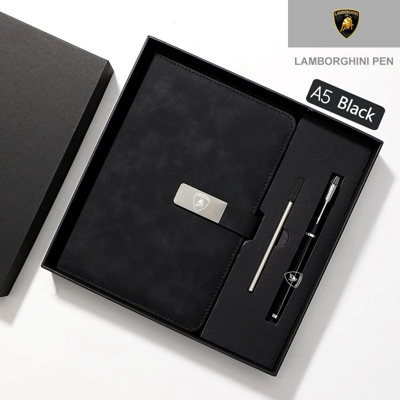 

Sticker Office Notebook Signature Pen Gift Box For Lamborghini LP570 LP610 Urus LP700 LP770 Interior Auto Accessories PencilSet