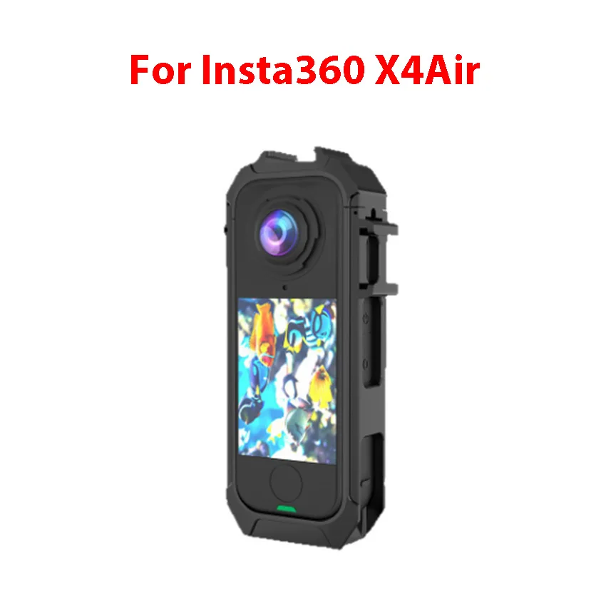 

For Insta360 X4Air Magnetic Quick-Release Protective Frame PC Shell with Cold Shoe Mount