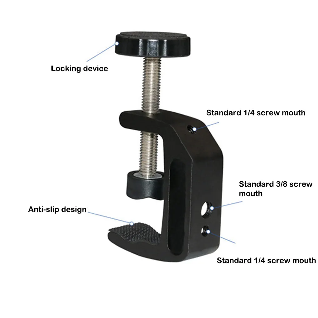 

Camera Screw Clamp C Type Mount Holder Stand Clamps Desks Woodworking