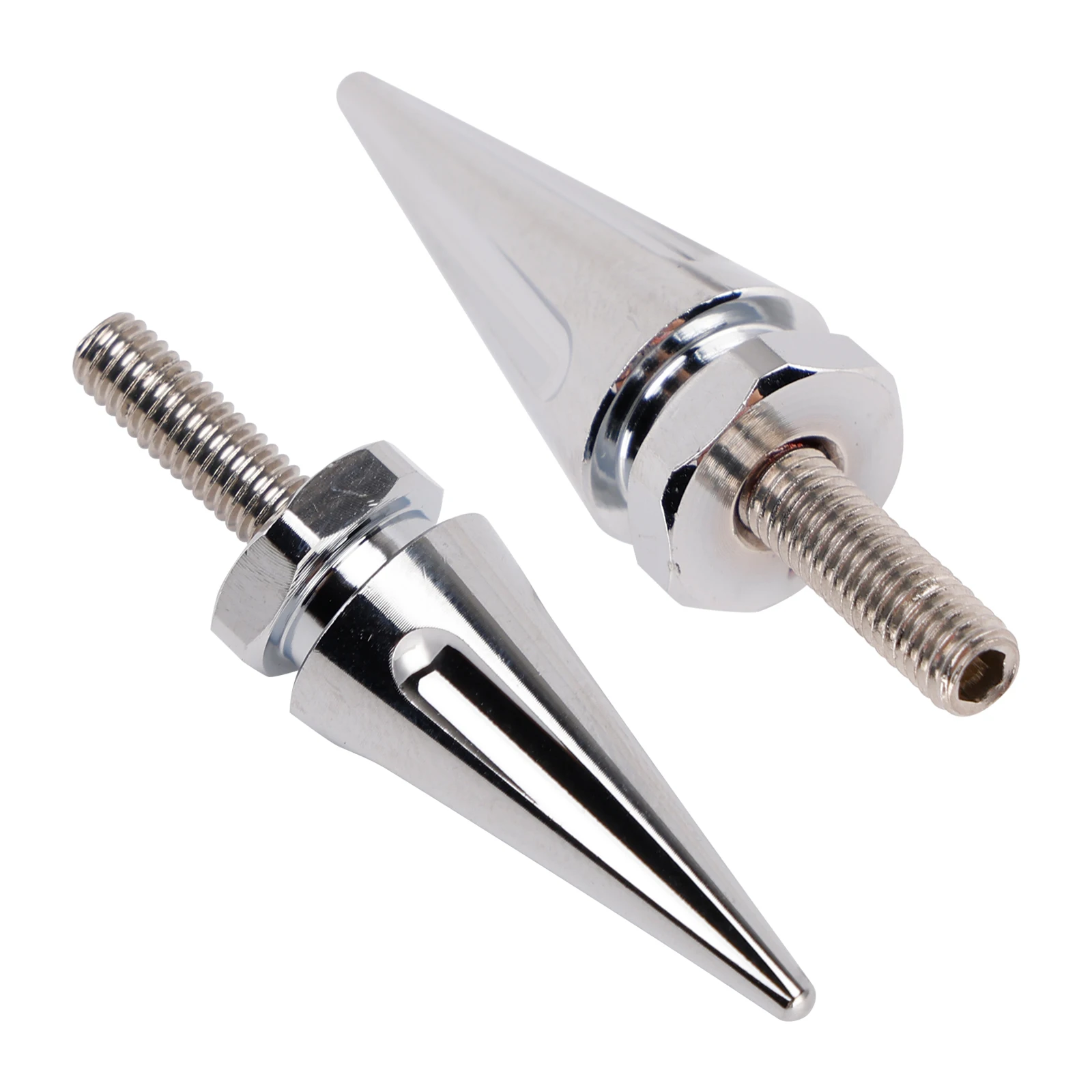 4 قطعة أسود/فضي الألومنيوم الزجاج الأمامي مسامير مدببة ل CVO الطريق الإنزلاق FLTR 2015 2016 2017 2018 2019 2020-2025 #4