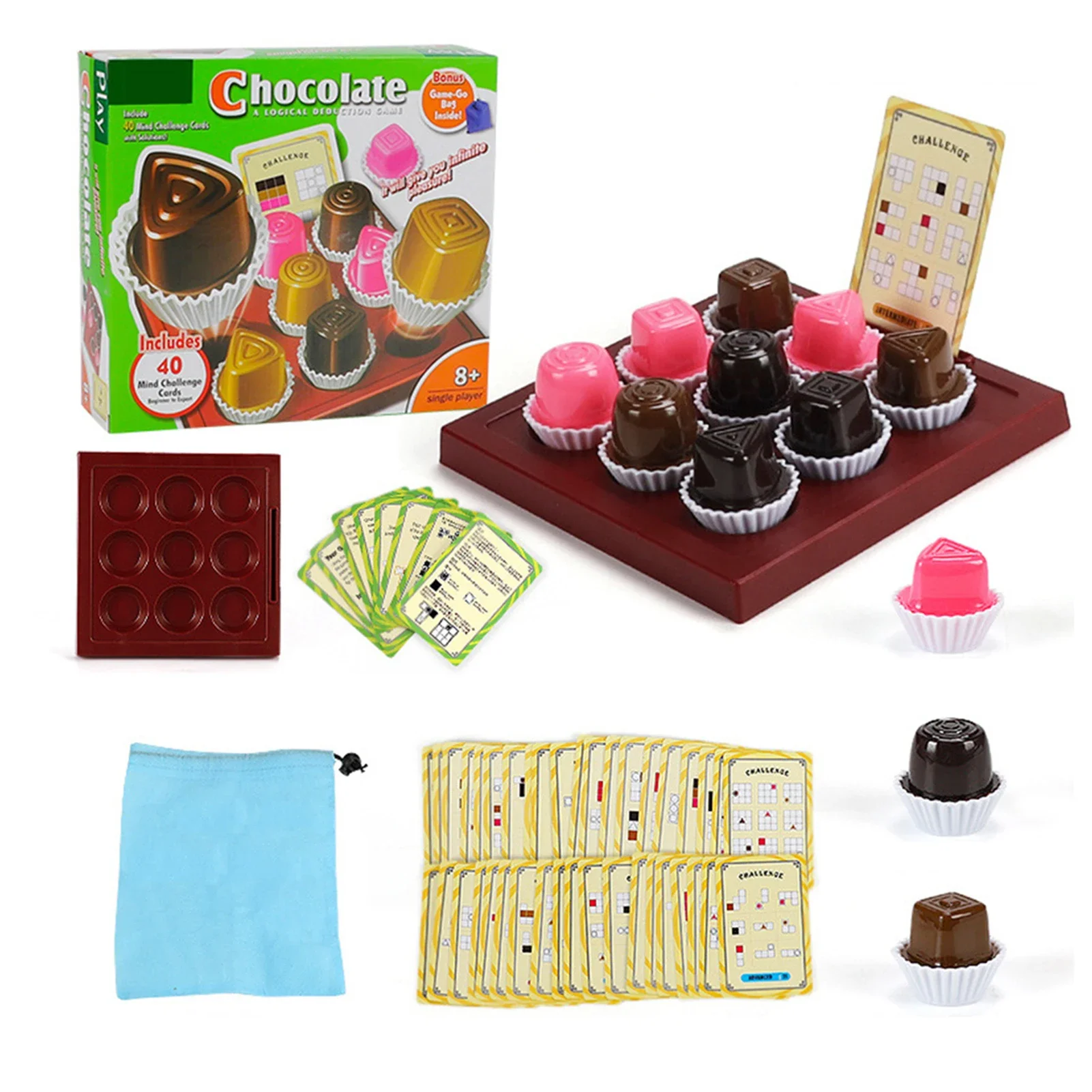 

New Kids Chocolate Puzzle Board Game Parent-child Interactive Children Montessori Early Learning Educational Toys Gifts