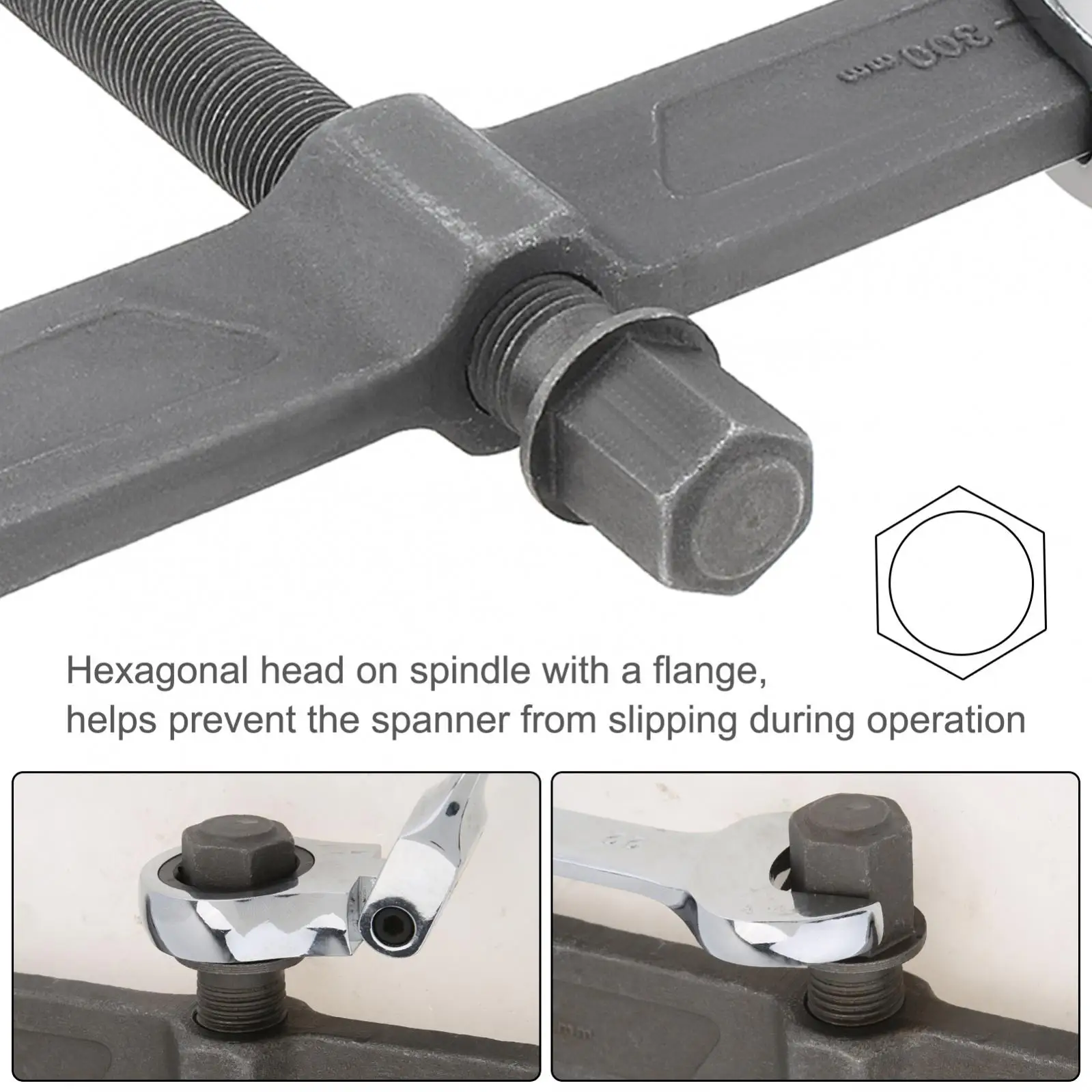 Dispositivo de elevación separado para reparación de automóviles, herramientas manuales con correa de extremo, diseño antidesmontaje, extractor de cojinetes de dos garras