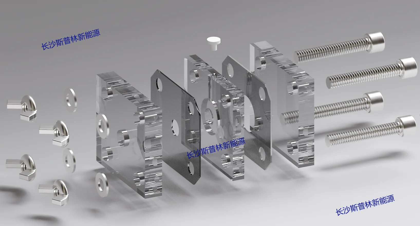 Imagem -02 - Célula Eletrolítica Não Circulante Transparente Metal Air Battery Mold Gasket Sealing Zinc Air Testing Device Oms-g