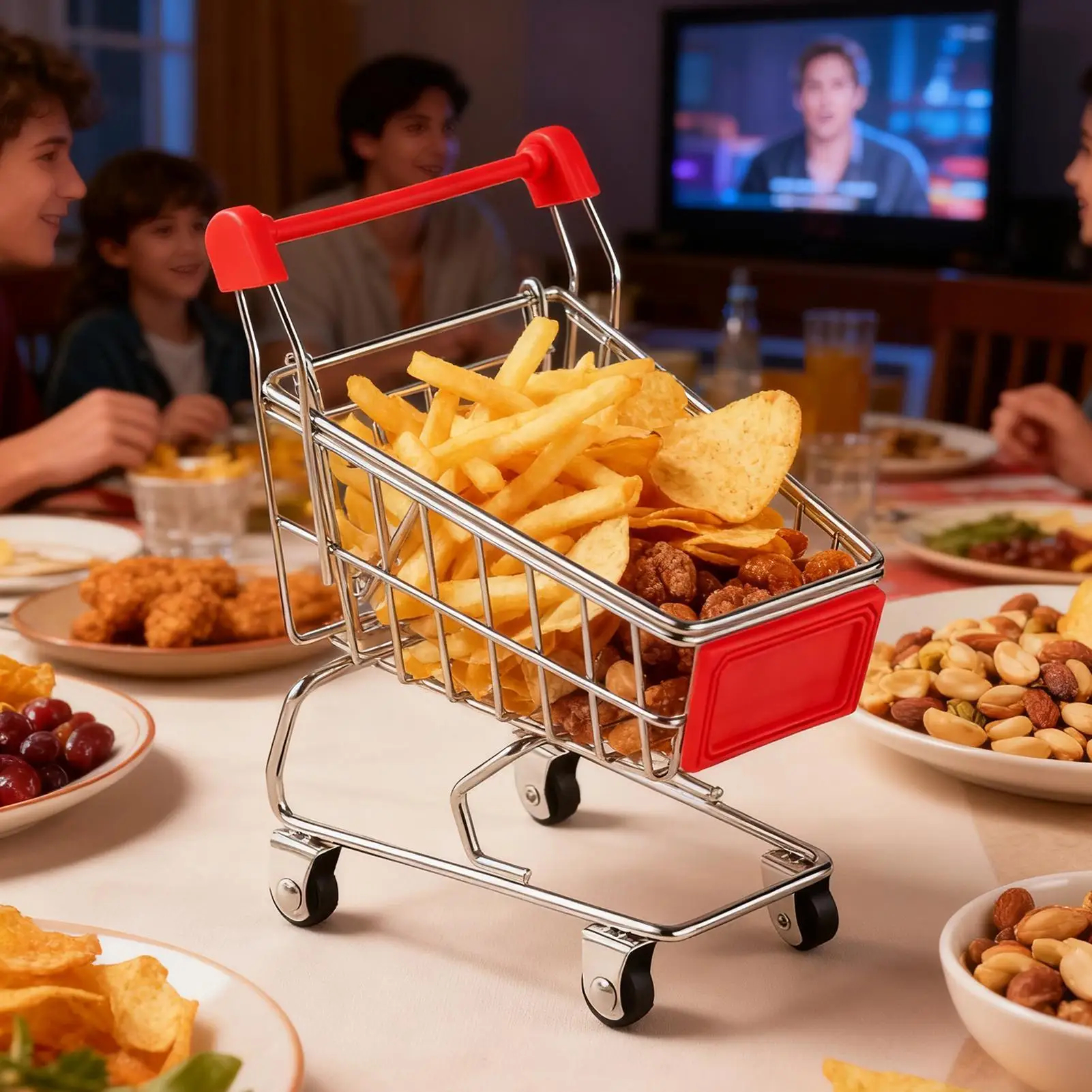 

Миниатюрная корзина для покупок, кукольный домик, игрушки, ручная тележка для супермаркетов для детей, коллекционные сказочные сады, ролевые игры, архитектурные игры