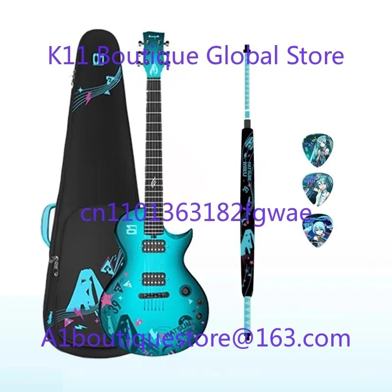 

For Nova Go Sonic Electric Guitar Carbon Fiber Smart With Bag Strap Picks