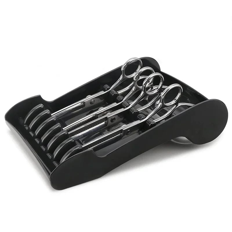 Barbershop Hair Salon Scissors Holder Professional HairCutting Scissors Rack for Stylist Scissors Organizer Storage Styling Tool