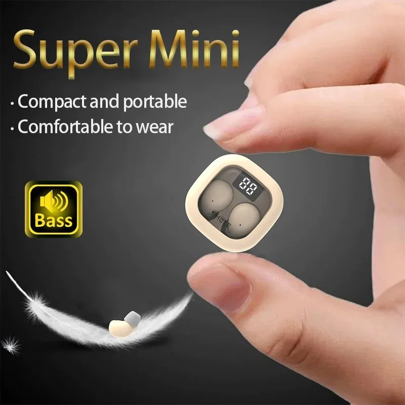 SK Small Headphones Wireless Bluetooth Headset Sport Sleepin