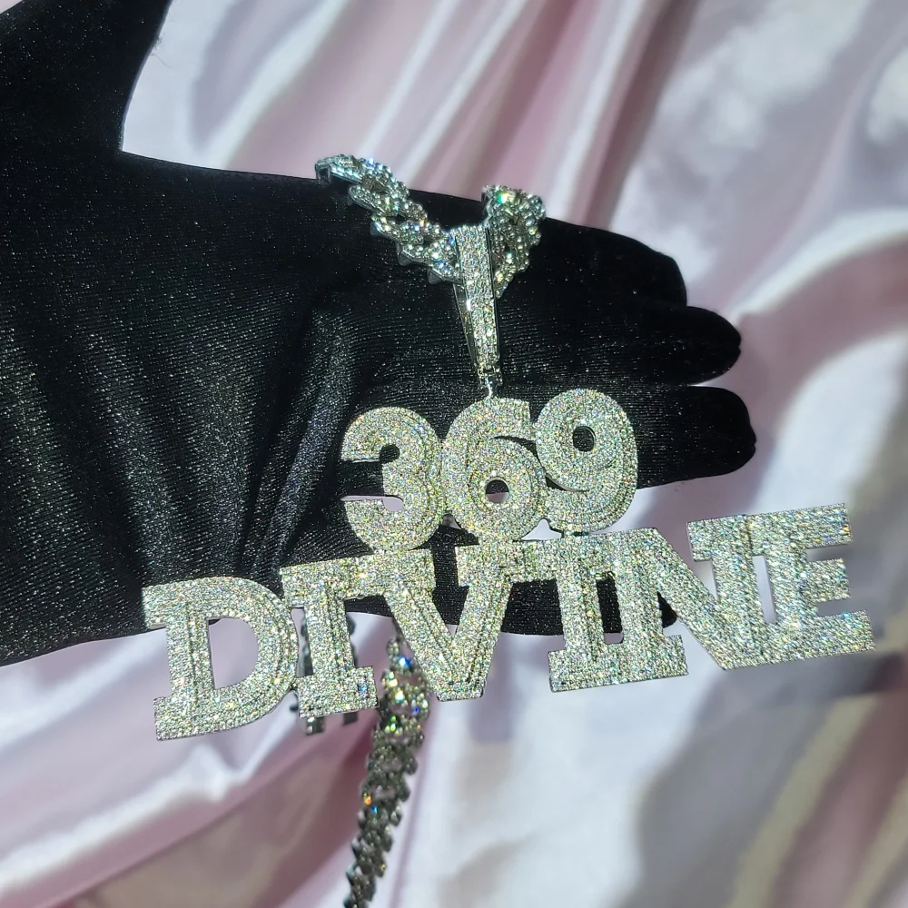 

Customized Name Necklace Cubic Zirconia Letters with 12mm Maimi Cuban Chain Hip Hop Pendant For Men Women Hip Hop Jewelry