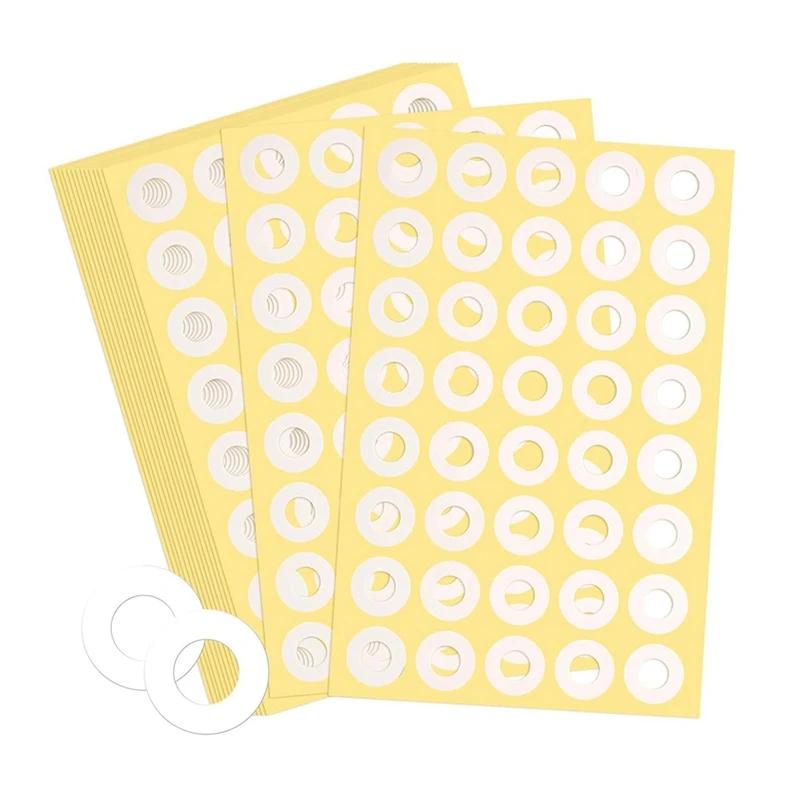 Autocollants de Renforcement pour Perforation, Auto-Adhésifs de 4000 Pouces de Diamètre, Protecteurs de Trous de Papier pour Reliure adt-scalp, 1/4 Pièces