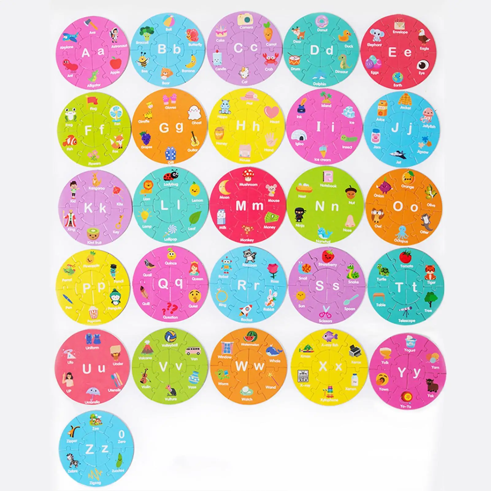 Alphabet-Puzzle für Kleinkinder, Alphabet-Zahlen-Puzzles, Lernspielzeug, doppelseitiges Zählen, Rechtschreibung, passendes Spiel für Kinder