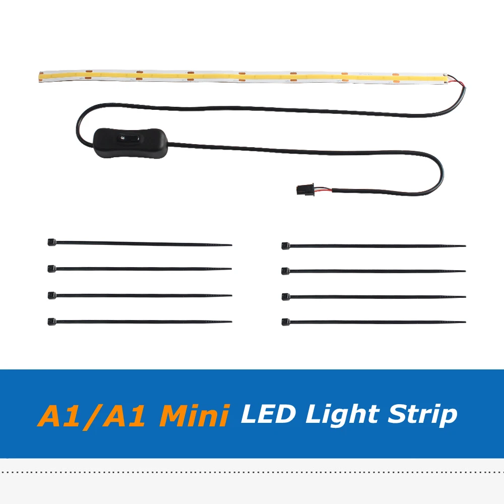 A1/ A1 Mini  24V LED Light Strip Super Bright COB LED Ra95 Fill Light Kit For Tuozhu 3D Printer Parts