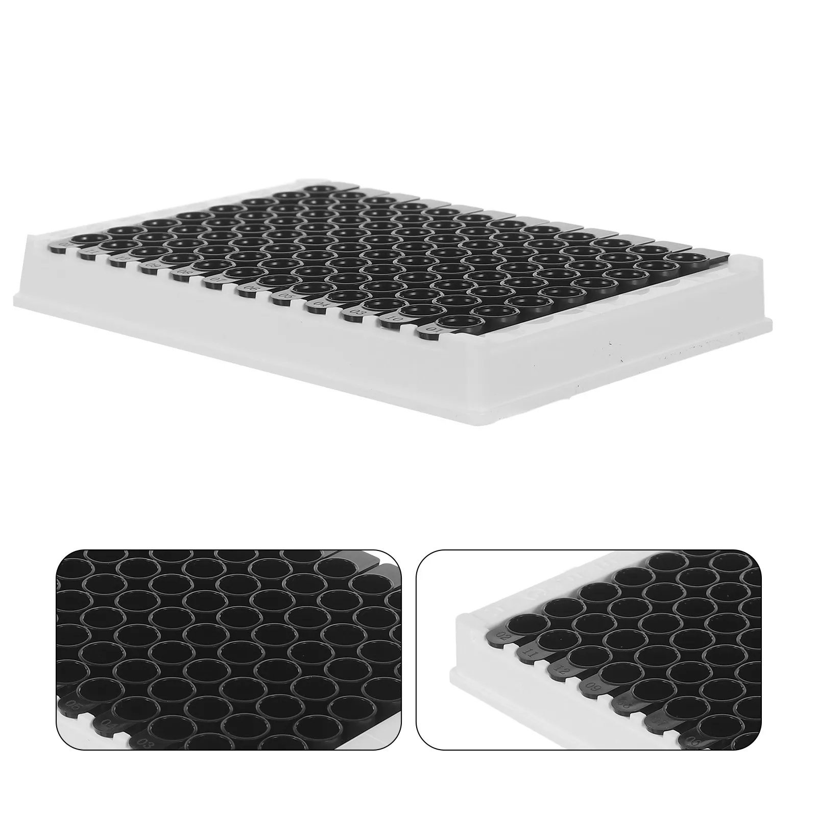 Microplaques d'immunoessai enzymatique de haute qualité, 96 puits, plaques transparentes pour tests ELISA et analyses biochimiques