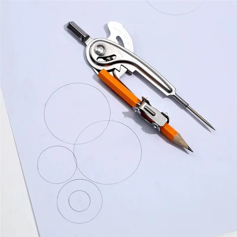 B03B-Woodworking For Geometry Math Compass 20 Pieces Bulk Drawing Compass With Pencil For Student School Art