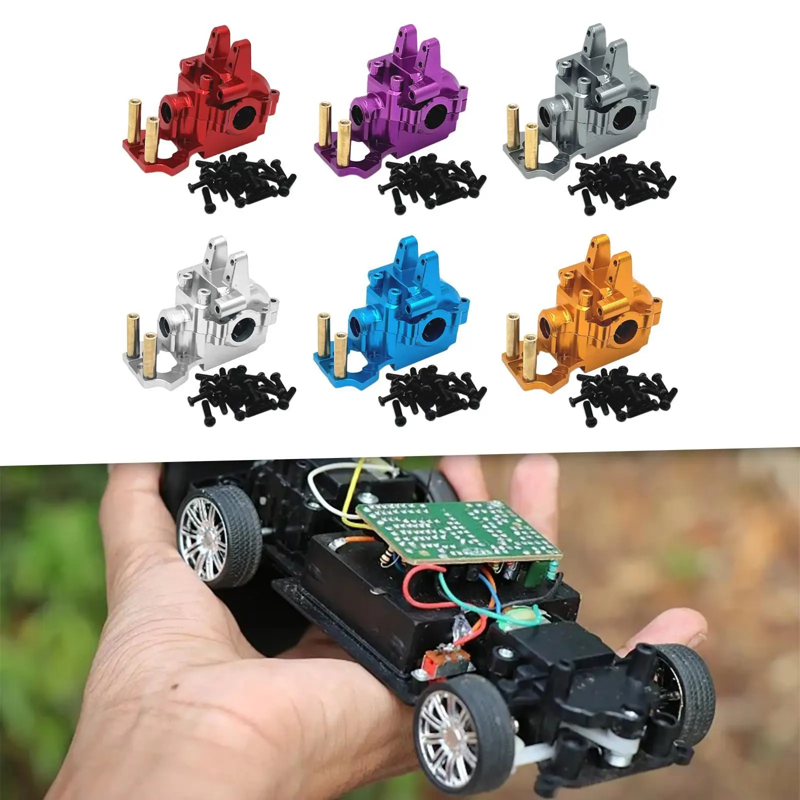 1:14 RC รถฝาครอบเกียร์ด้านหน้าอลูมิเนียมสําหรับรุ่น 14303 14210