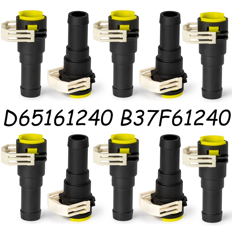 10PCS Car Cooling Heater Water Hose Connector For Mazda 2 3 5 6 CX-7 CX-9 CX7 CX9 D65161240 B37F61240 D651-61-240 B37F-61-240