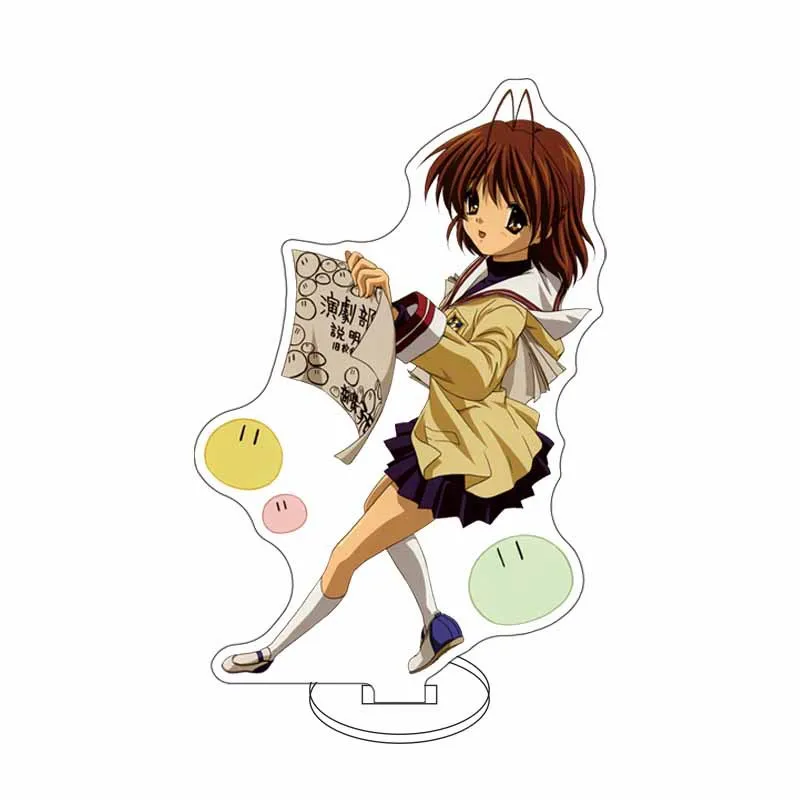 16 см CLANNAD аниме акриловая подставка украшения Okazaki Tomoya Nagisa Furukawa Fujibayashi Kyō фигурка подставка для фанатов коллекционные подарки