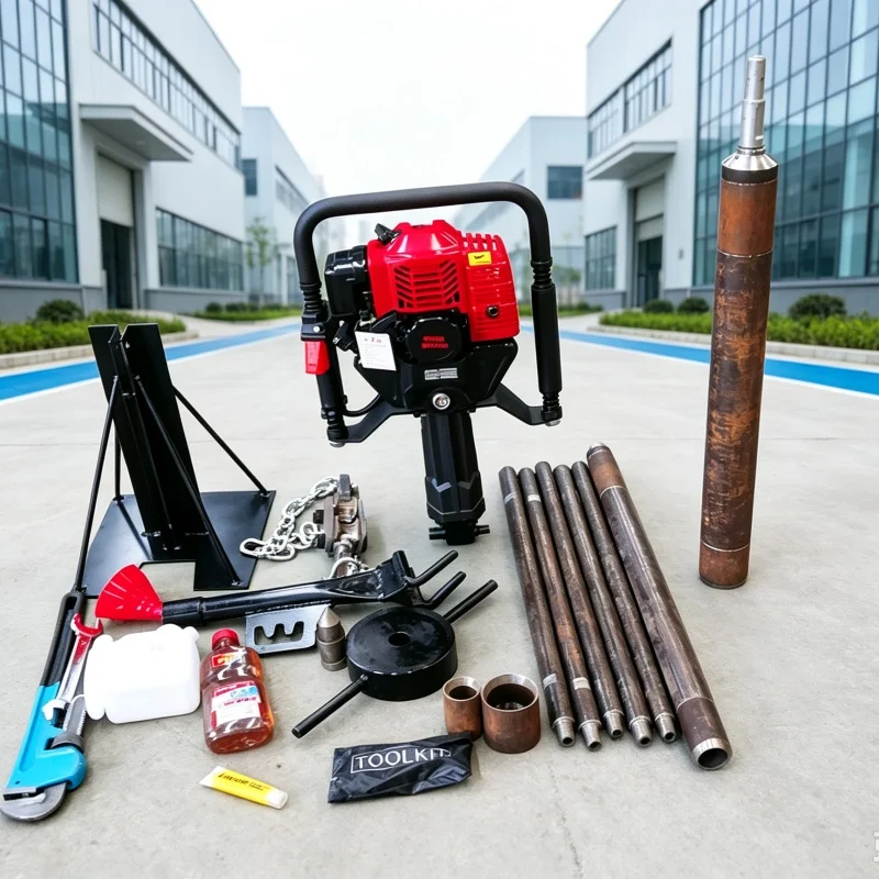 Customized Hot‑selling Lightweight Backpack Core‑Sampling Drilling Rig for Geological Investigation &Shallow Water Well Drilling
