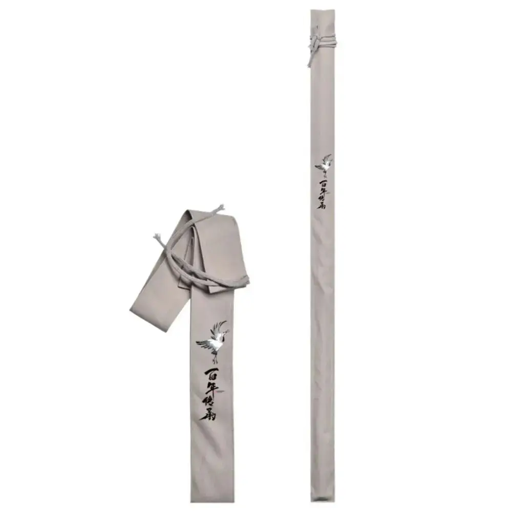 

130cm Fishing Rod Bag Canvas Large Capacity Folding Fishing Bag Thickened Chinese Style Fishing Tackle Bag Outdoor Camping