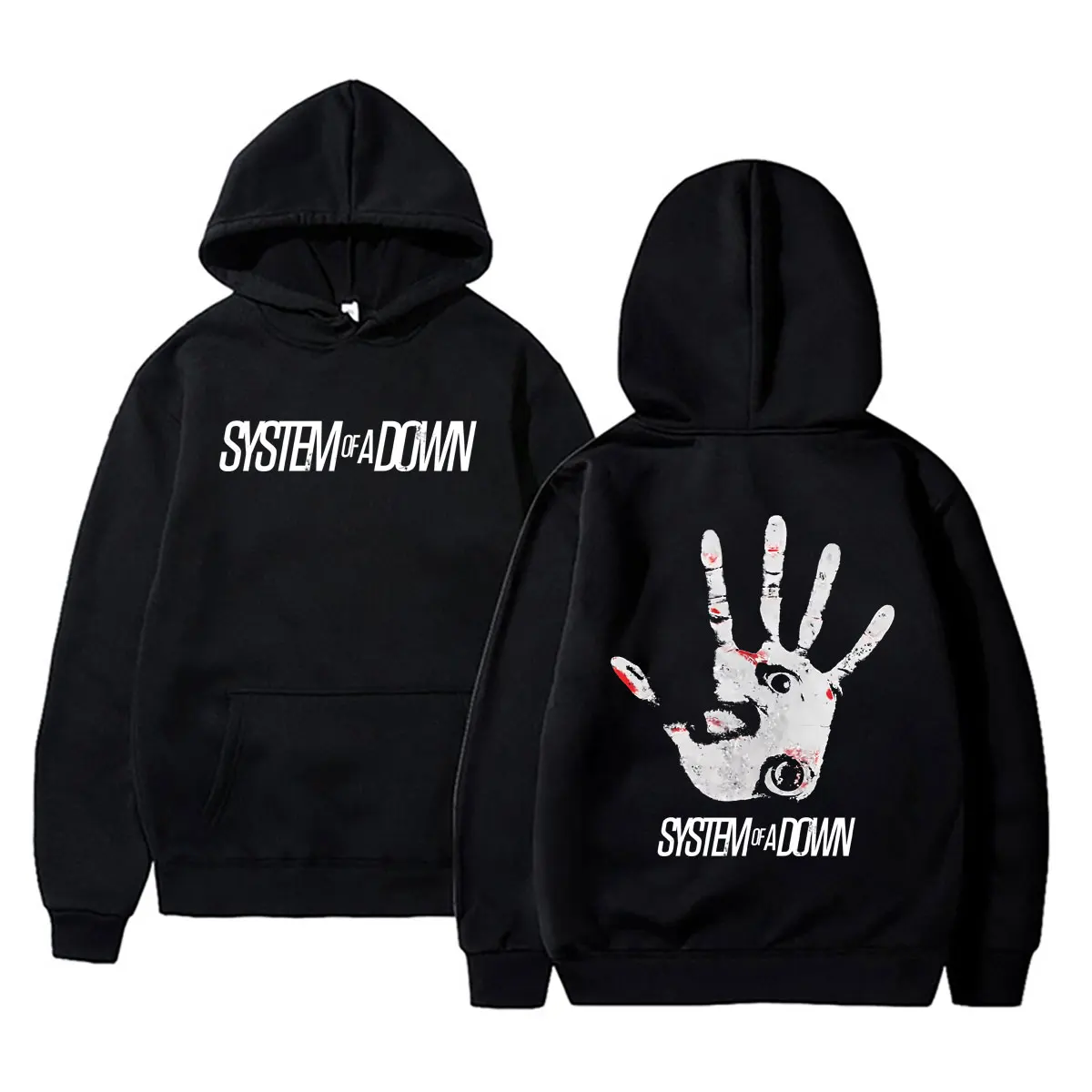 System of A Down Graphi Print Hoodie Men Women Clothing Classic Rock Alternative Metal Streetwear Male Fashion Oversized Hoodies