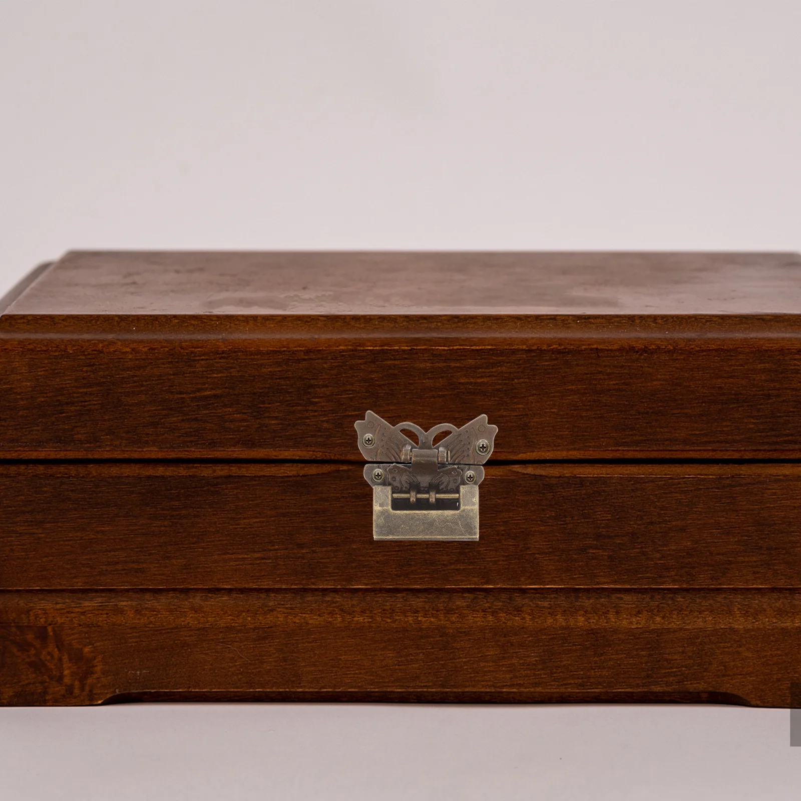 

Retro Butterfly Lock Padlock Box Latch Wood Case Hasp Decorative Clasp for Jewelry Boxes Mini Locks With Keys Hardware