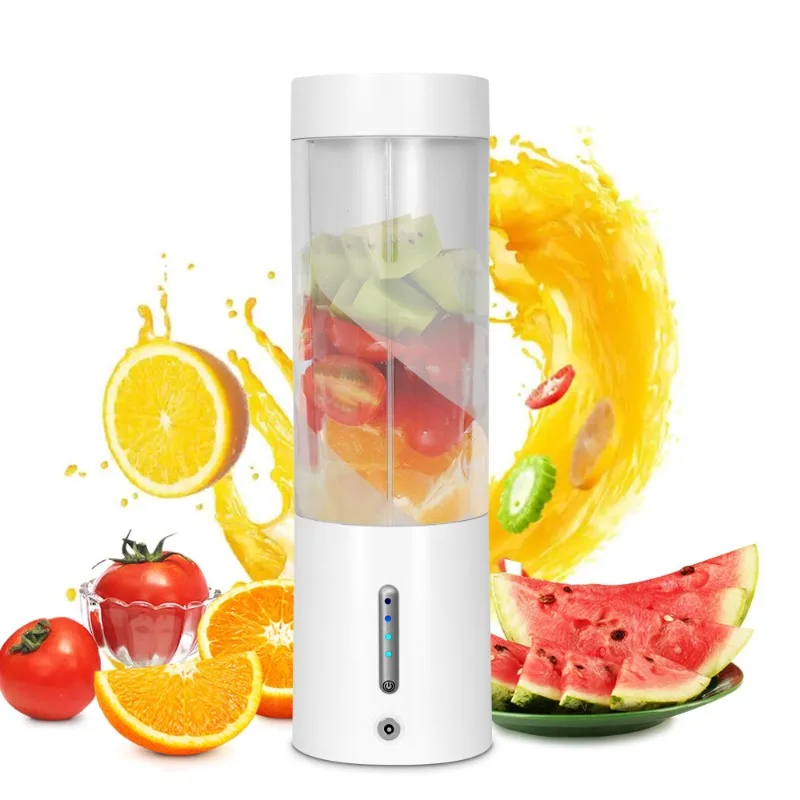 2 Packs of  Magnetic Charging Fresh Juice Machine, Multi-functional Crushed Ice Fruit Blender